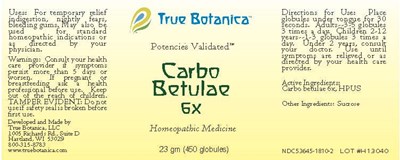 Carbo Betulae 6x (Carbo Betulae 6x 25 Gm V1 8 2013)